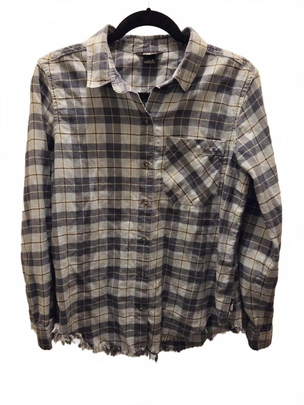 Eddie Bauer Women's Medium Plaid Button-Up Shirt